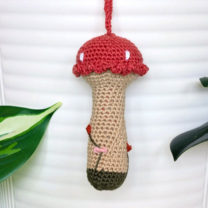 Mushroom Beige Stem Amigurumi - Mini/S - Crochet Charm