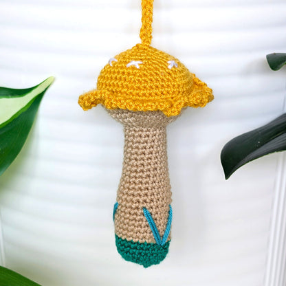 Mushroom Beige Stem Amigurumi - Mini/S - Crochet Charm
