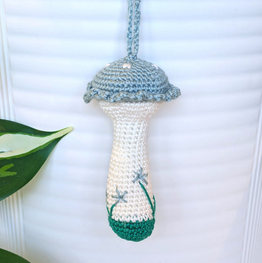 Mushroom with White Stem Amigurumi - Mini/S - Crochet Bag Charm