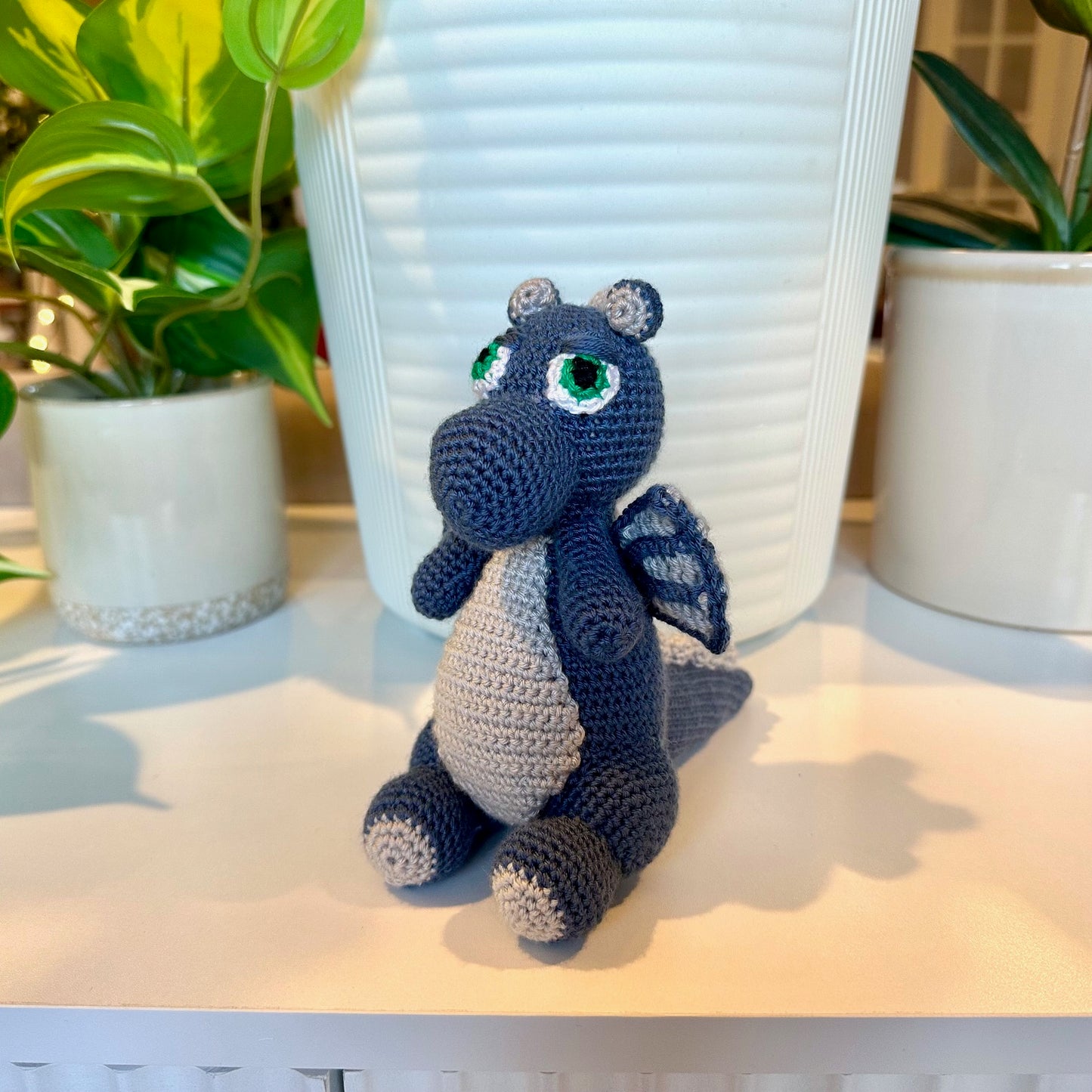 Dragon Sitting Amigurumi - Handmade Crochet Plushie
