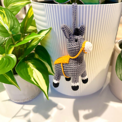 Donkey Amigurumi - Mini/Small - Crochet Plush Charm