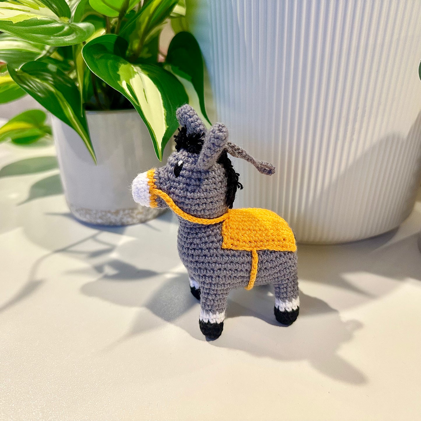 Donkey Amigurumi - Mini/Small - Crochet Plush Charm