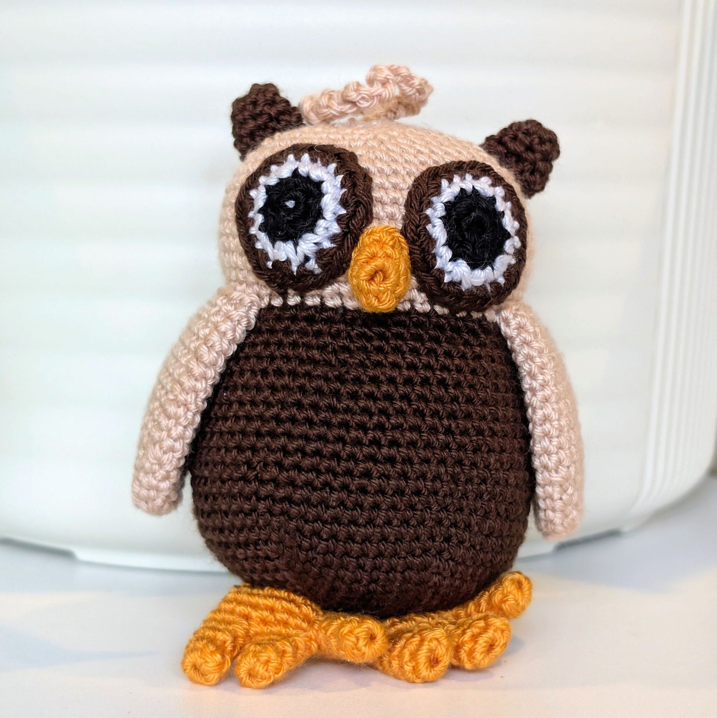 Owl Amigurumi - Small - Handmade Crochet Plush Charm