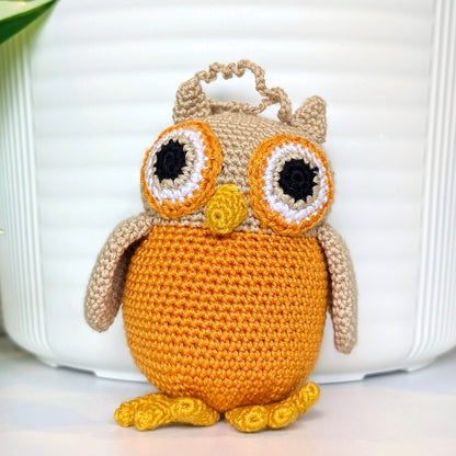 Owl Amigurumi - Small - Handmade Crochet Plush Charm