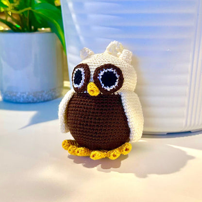 Owl Amigurumi - Small - Handmade Crochet Plush Charm