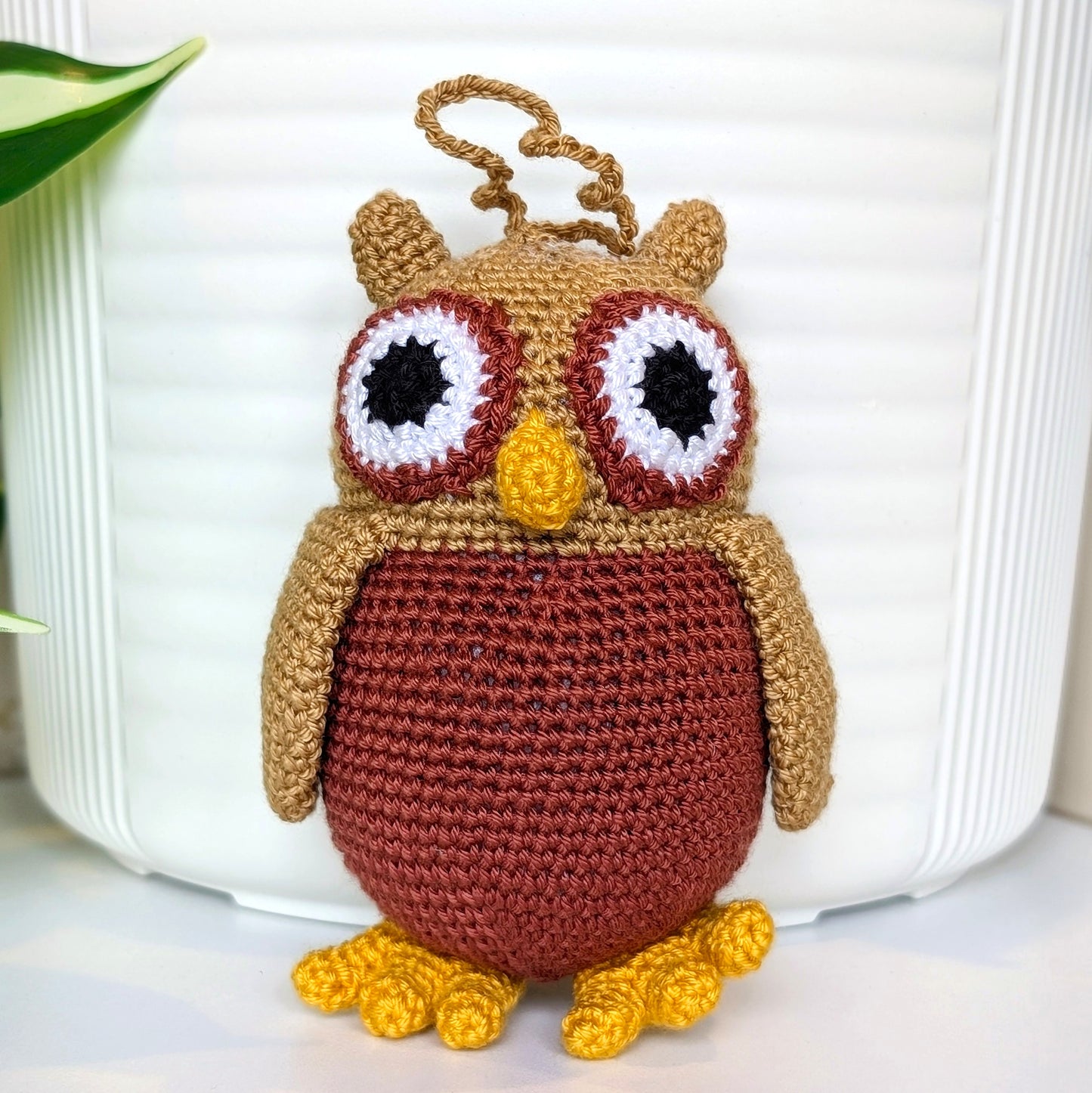 Owl Amigurumi - Small - Handmade Crochet Plush Charm