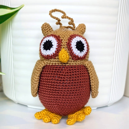 Owl Amigurumi - Small - Handmade Crochet Plush Charm