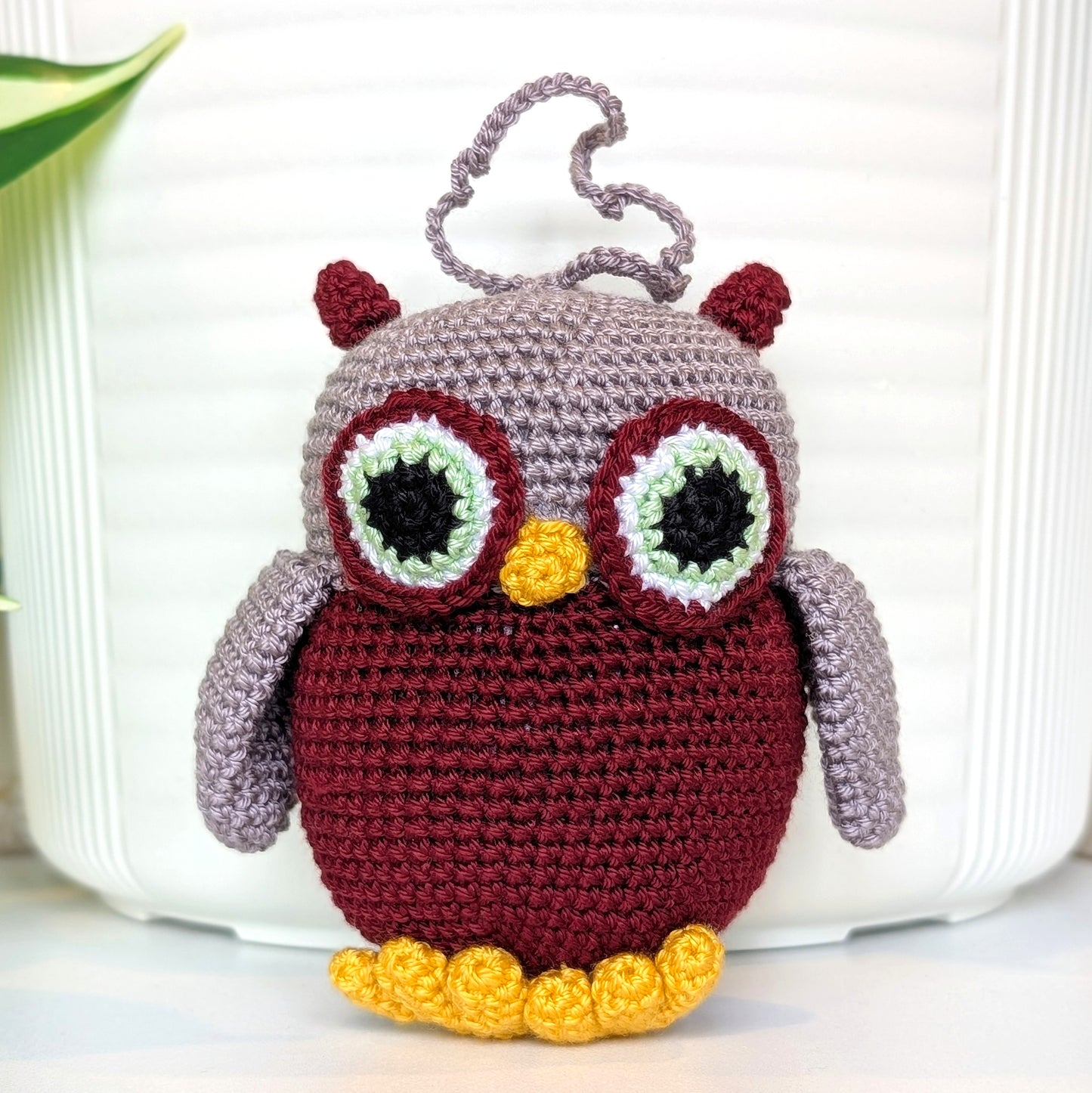 Owl Amigurumi - Small - Handmade Crochet Plush Charm