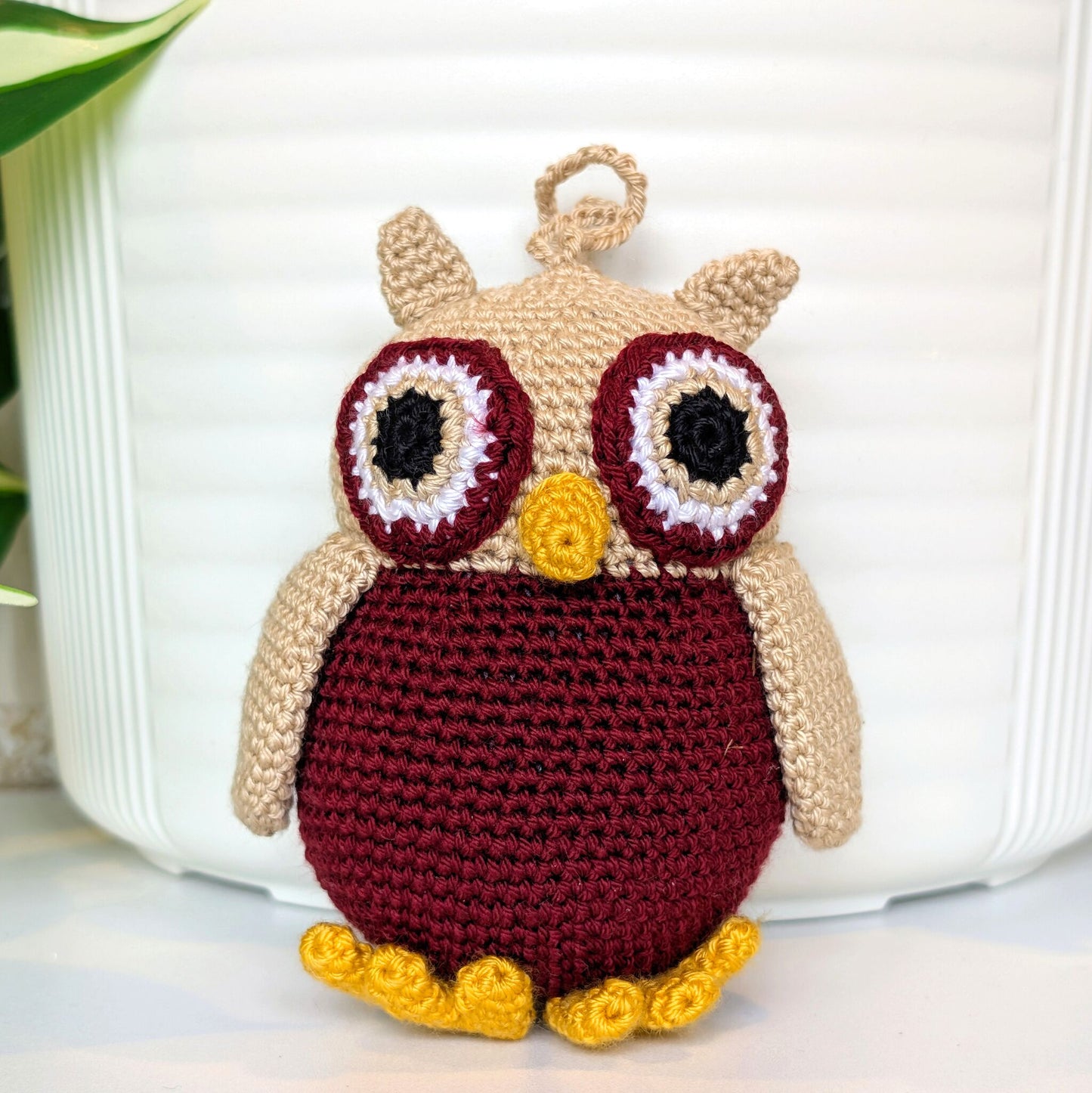Owl Amigurumi - Small - Handmade Crochet Plush Charm
