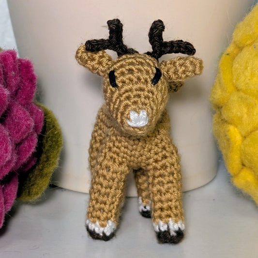 Deer Amigurumi - Mini - Handmade Crochet Bag Charm