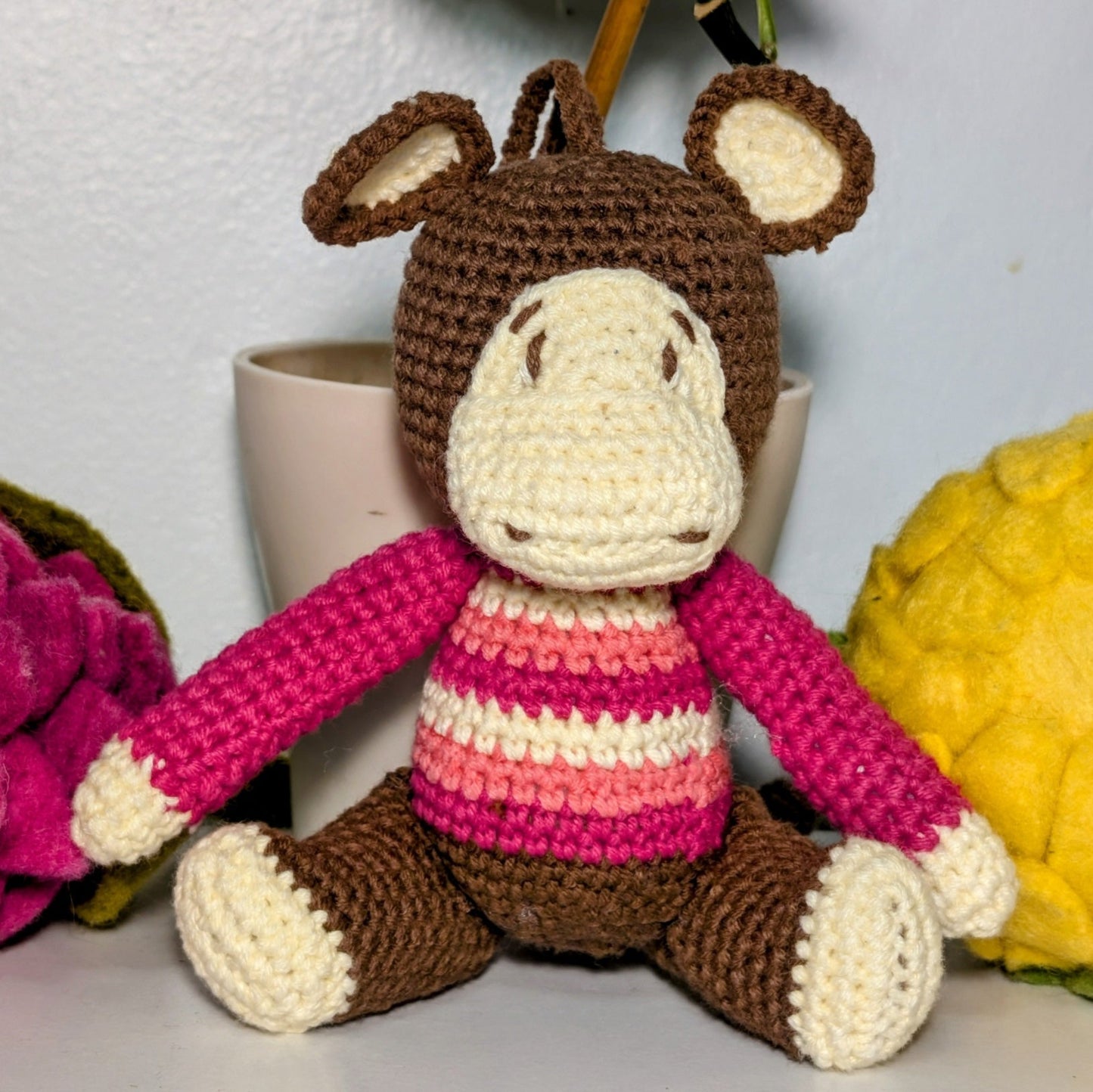 Monkey Amigurumi - Medium - Handmade Crochet Plushie