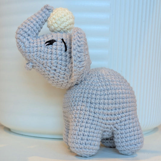 Elephant - Light Grey with Ball