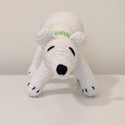 Polar Bear Crochet Plush - With Scarf
