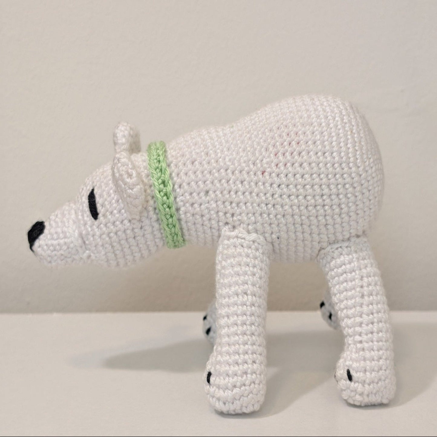 Polar Bear Crochet Plush - With Scarf