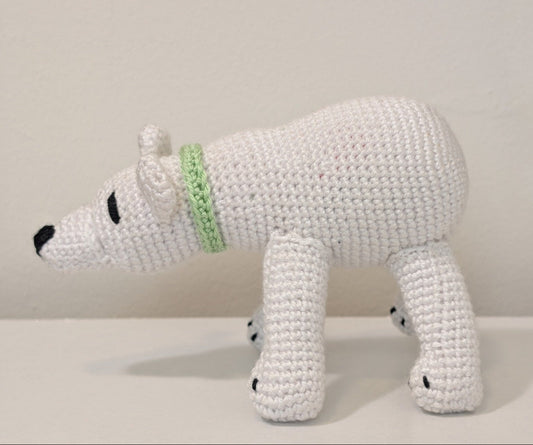 Polar Bear Crochet Plush - With Scarf