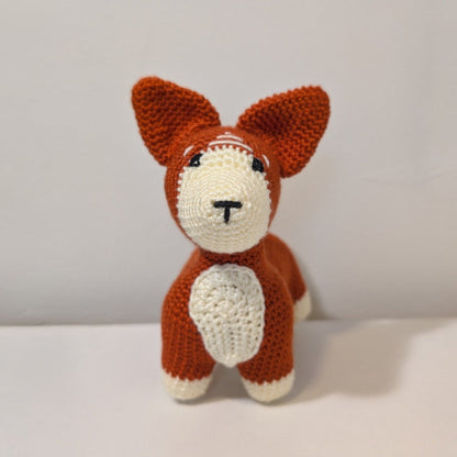 Corgi (Terracotta) Dog - Crochet Plush Figurine