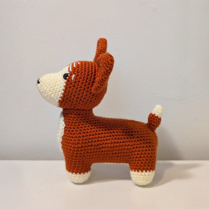 Corgi (Terracotta) Dog - Crochet Plush Figurine
