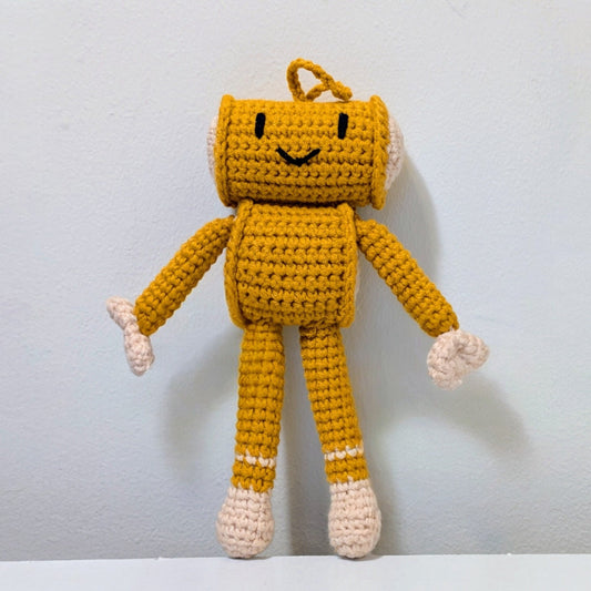 Robot Amigurumi - Handmade Crochet Plush Bag Charm