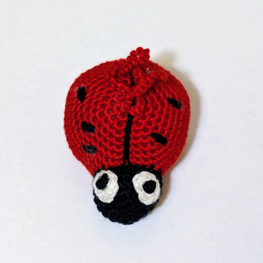 Ladybug Amigurumi - Handmade Crochet Bag Charm