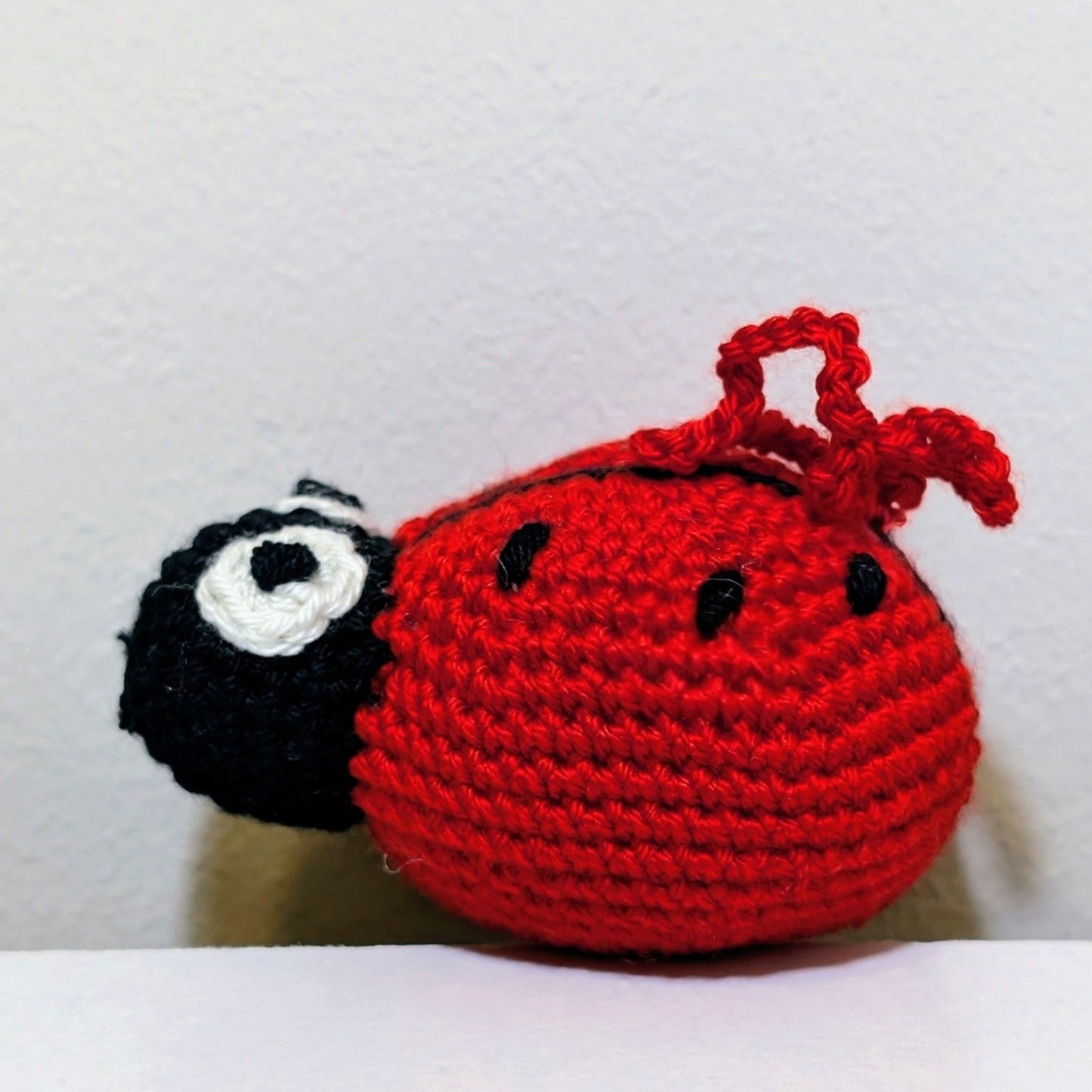 Ladybug Amigurumi - Handmade Crochet Bag Charm