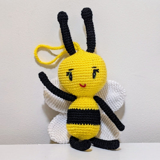 Bee Amigurumi - Medium - Handmade Crochet Plushie