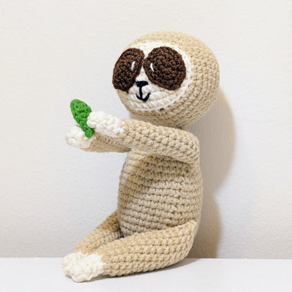 Sloth Amigurumi - Handmade Crochet Figurine & Bag Charm