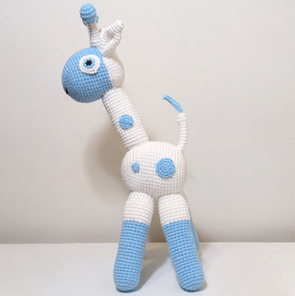 Giraffe Standing in Spots Amigurumi - Handmade Crochet Plushie