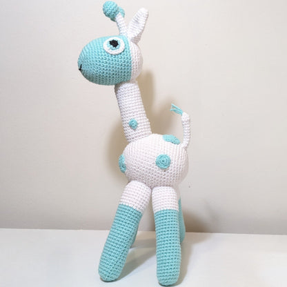 Giraffe Standing in Spots Amigurumi - Handmade Crochet Plushie