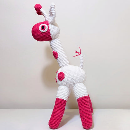 Giraffe Standing in Spots Amigurumi - Handmade Crochet Plushie