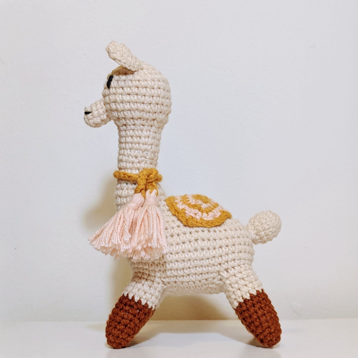 Llama with Tassels Amigurumi - Handmade Crochet Plush Figurine