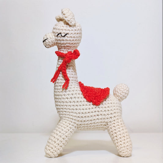 Llama with Scarf Crochet Plush