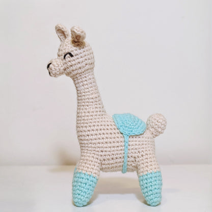 Llama with Saddle Amigurumi - Standard - Crochet Plush Figurine