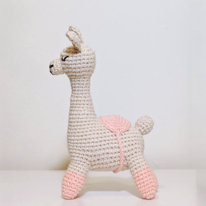 Llama with Saddle Amigurumi - Standard - Crochet Plush Figurine