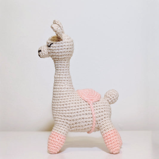 Llama with Saddle Amigurumi - Standard - Crochet Plush Figurine