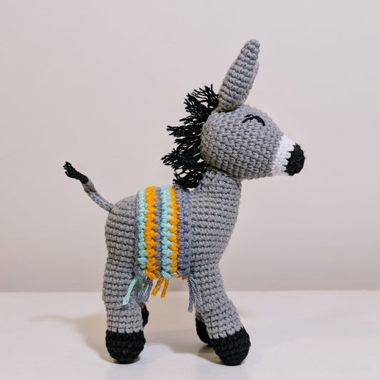 Donkey SM - Handmade Crochet Plush Figurine