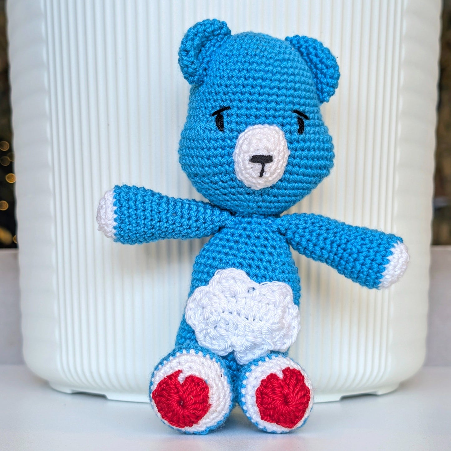 Bear with Cloud Amigurumi - Handmade Crochet Plushie