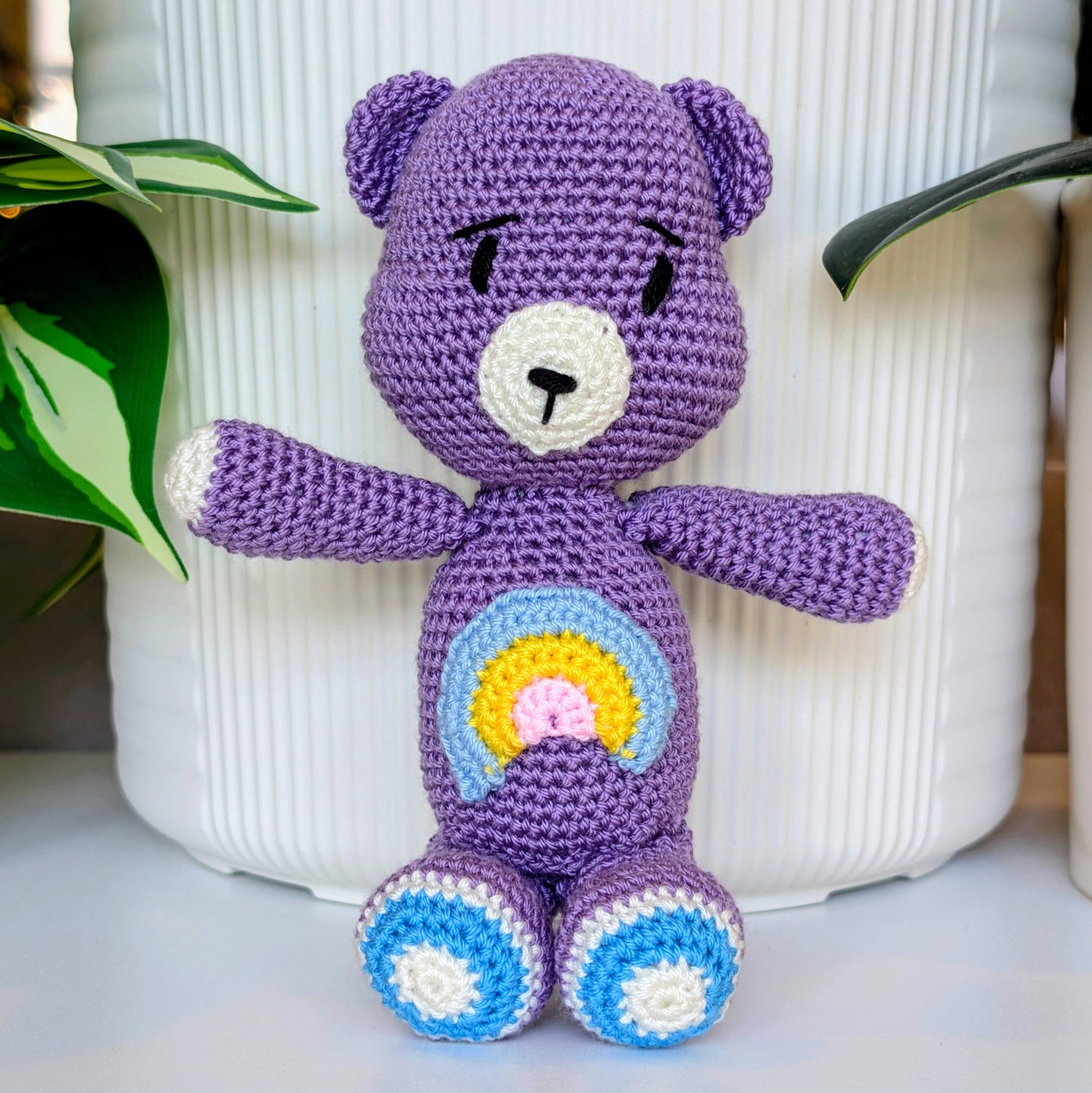 Bear with Rainbow Plush