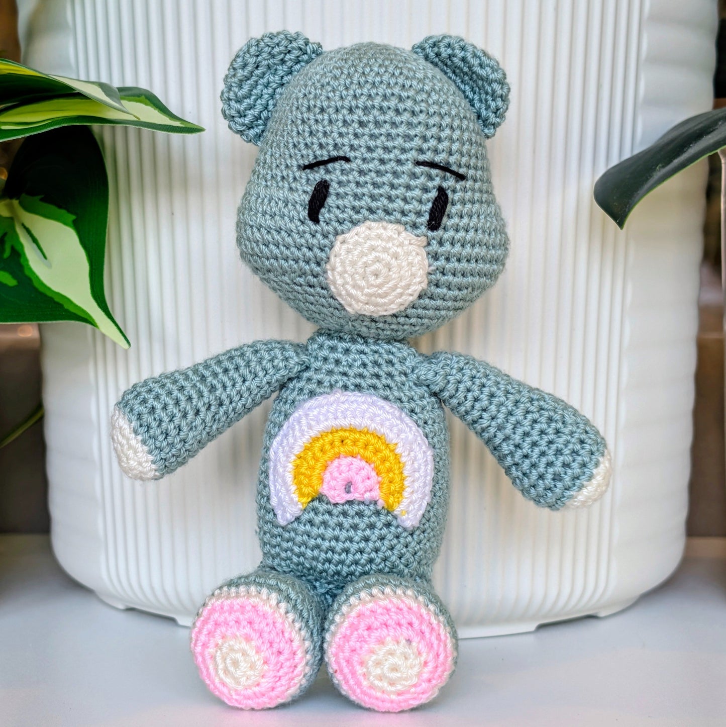 Bear with Rainbow Plush