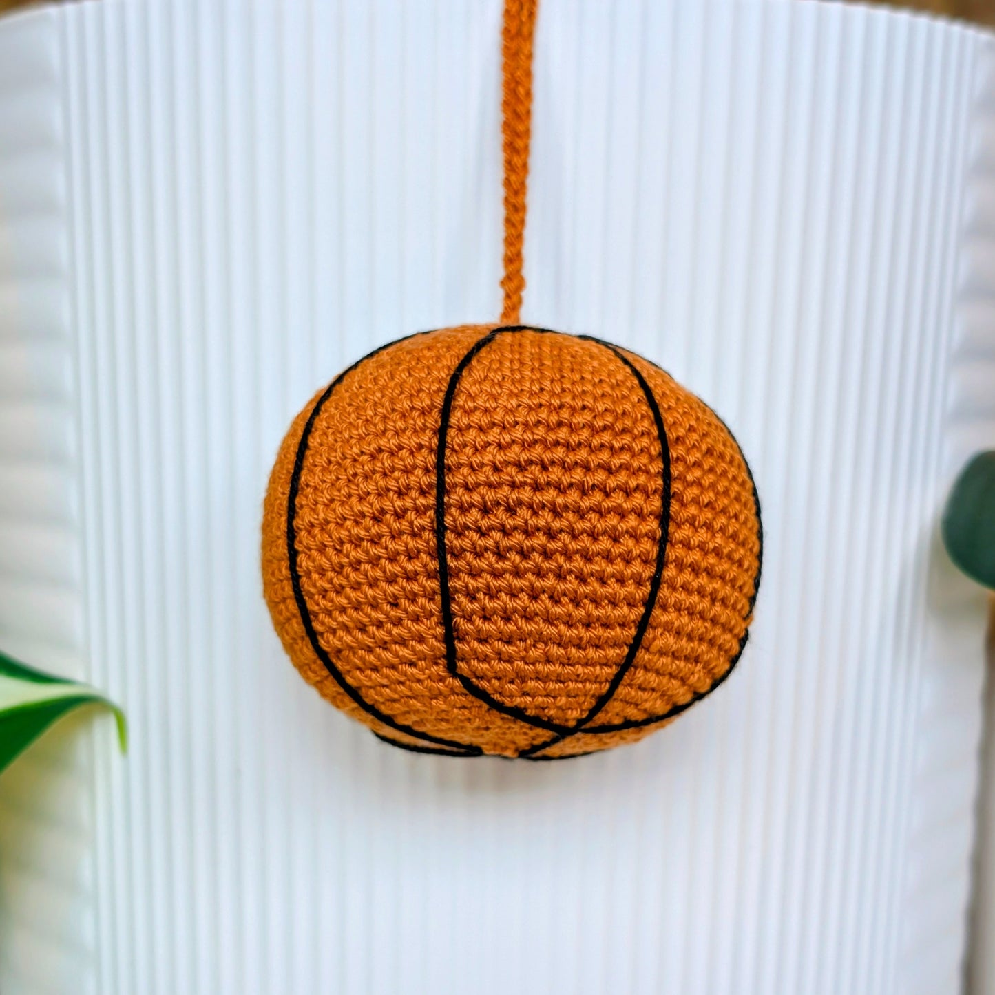 Basketball with String Amigurumi - Crochet Bag Charm
