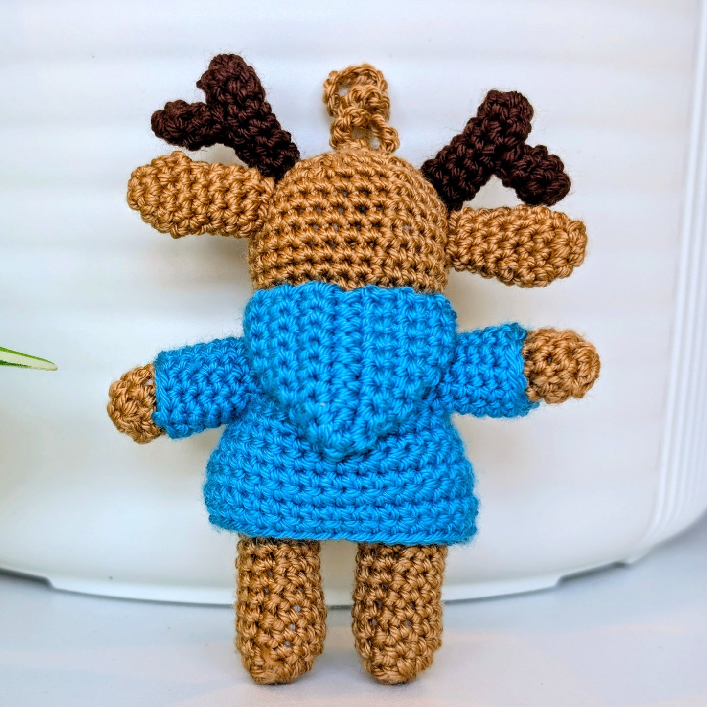 Deer in Jacket Amigurumi - Mini - Crochet Bag Charm