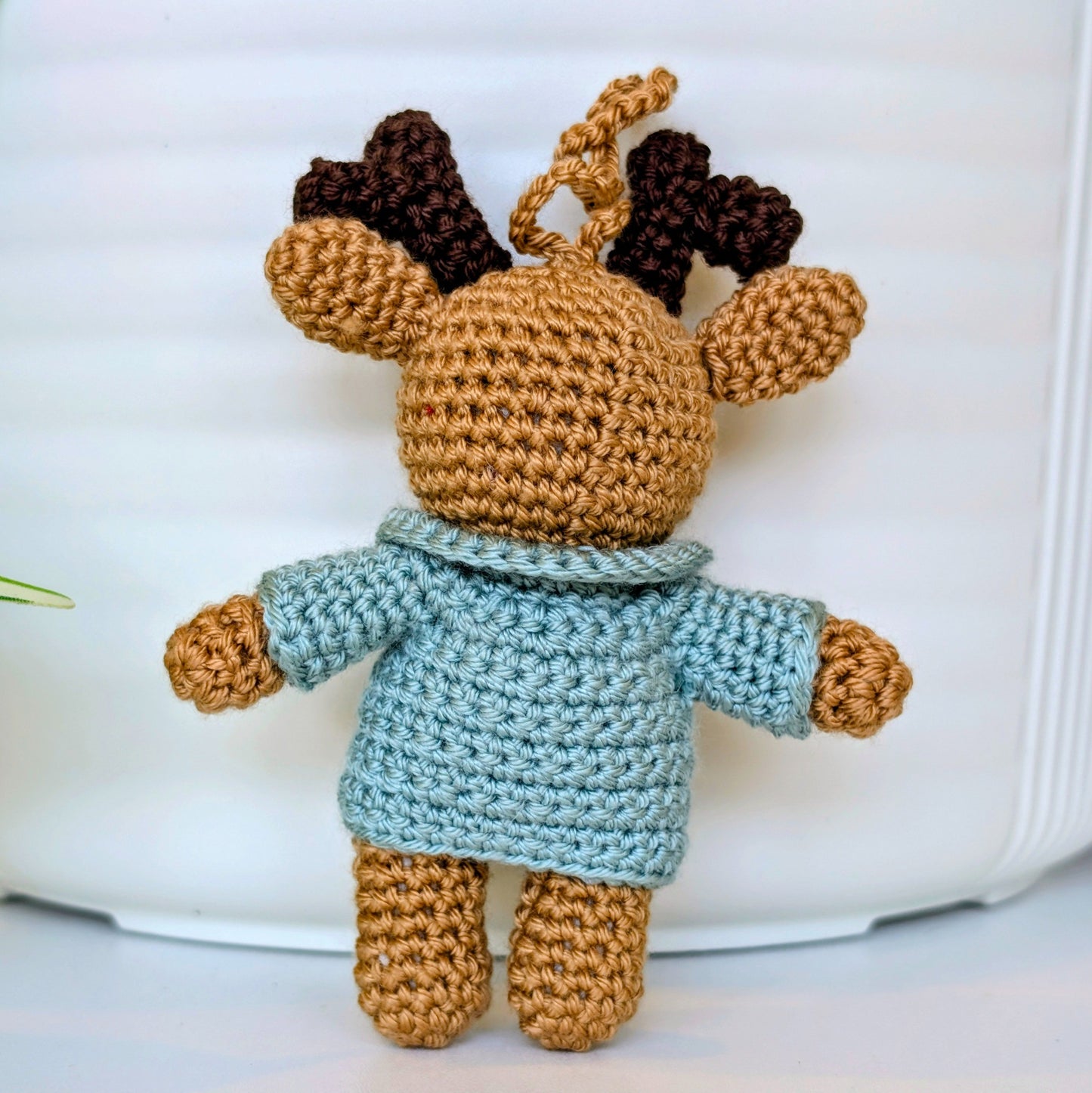 Deer in Jacket Amigurumi - Mini - Crochet Bag Charm