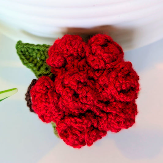 Crochet Flower Bouquet (Red) - Amigurumi