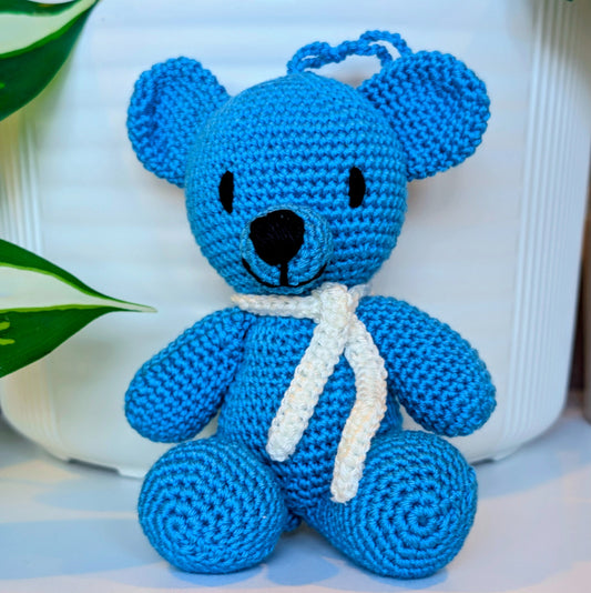 Bear in Scarf - Medium - Amigurumi