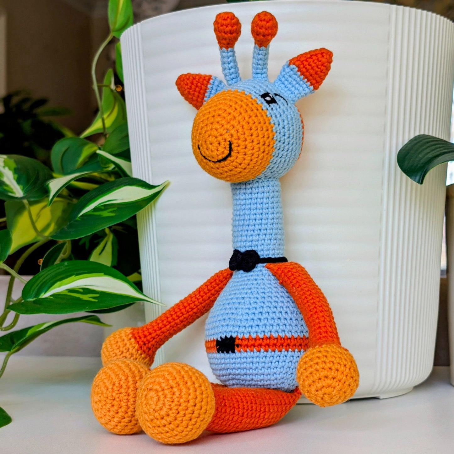 Giraffe in Pants Amigurumi - Handmade Crochet Plushie