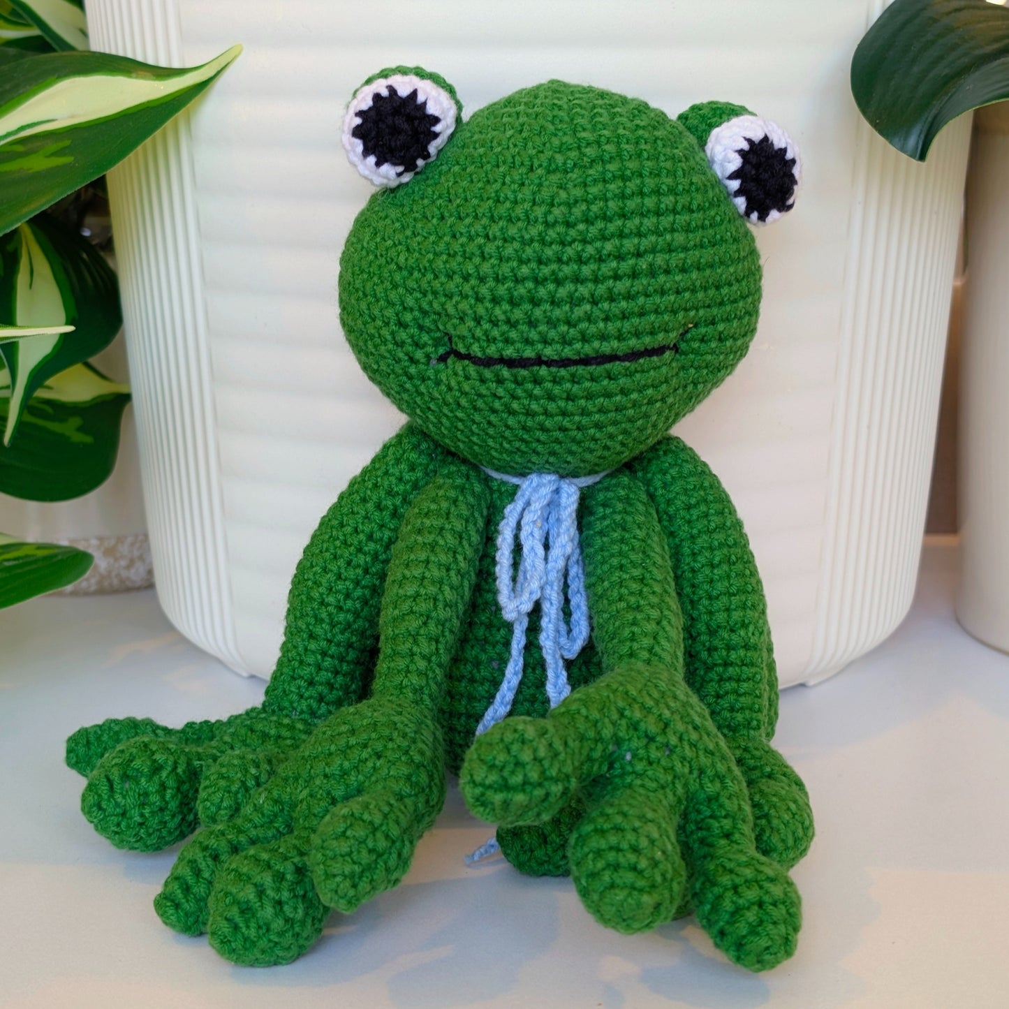 Frog Amigurumi - Large - Handmade Crochet Plushie