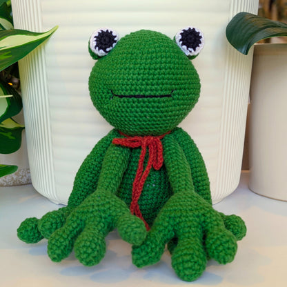 Frog Amigurumi - Large - Handmade Crochet Plushie