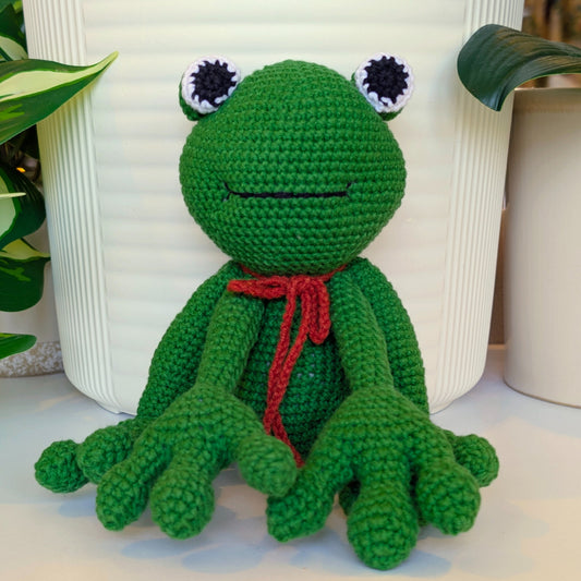 Frog Amigurumi - Large - Handmade Crochet Plushie