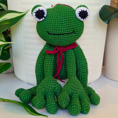 Frog Amigurumi - Large - Handmade Crochet Plushie