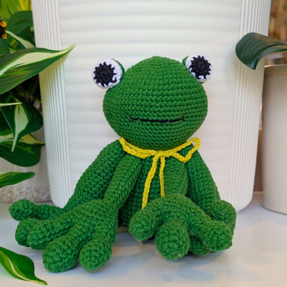 Frog Amigurumi - Large - Handmade Crochet Plushie