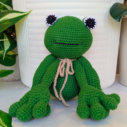 Frog Amigurumi - Large - Handmade Crochet Plushie